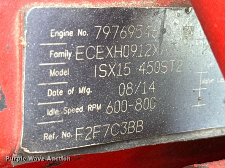 image for item ED5817 2015 International ProStar+ 122 semi truck