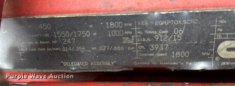 image for item ED5817 2015 International ProStar+ 122 semi truck