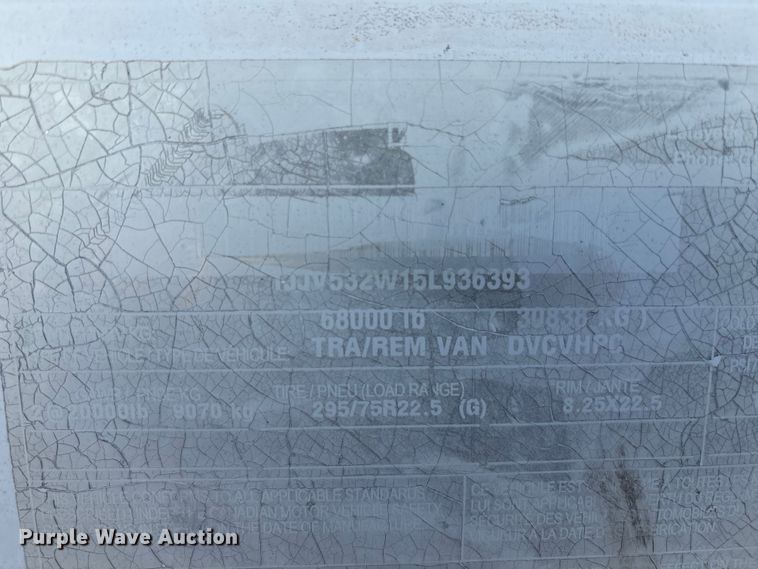 image for item EM0612 2005 Wabash DVCVHPC dry van trailer