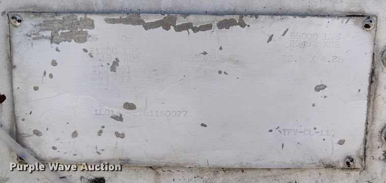 image for item EM0615 2006 Lufkin TFV-CL-110 dry van trailer