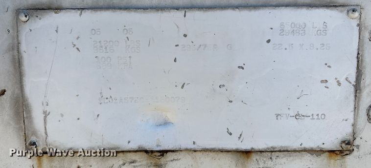 image for item EM0622 2006 Lufkin TFV-CL-110 dry van trailer