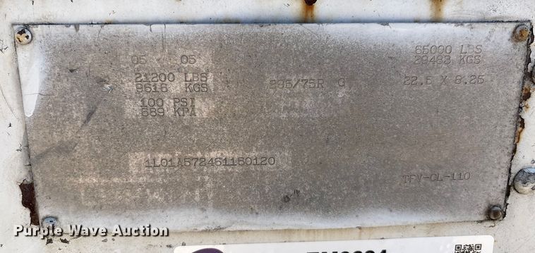 image for item EM0624 2006 Lufkin TFV-CL-110 dry van trailer