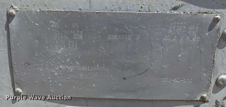 image for item EM0626 2006 Lufkin TFV-CL-110 dry van trailer