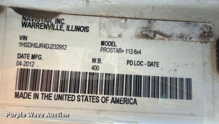 image for item EP0521 2013 International Prostar semi truck