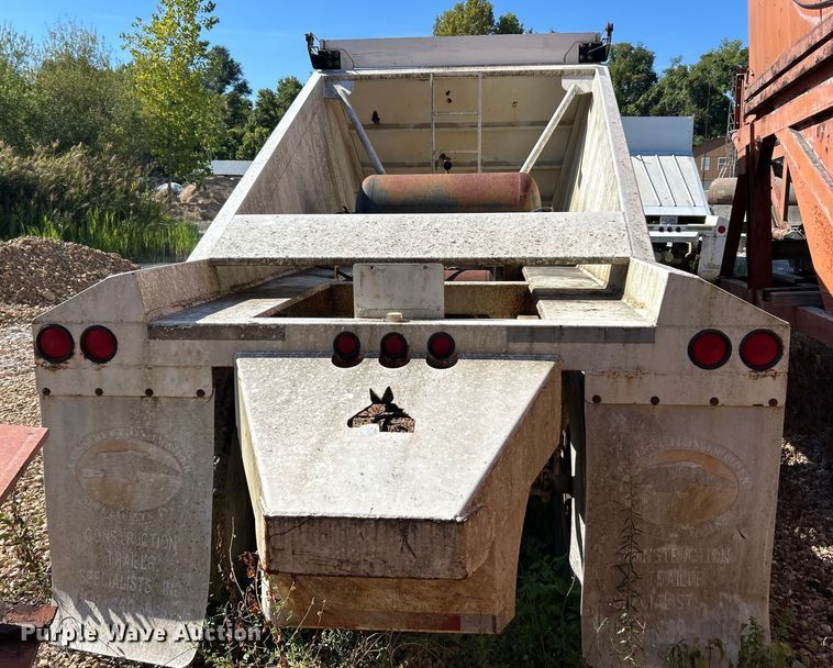 image for item ET3111 2012 Construction Trailer Specialist BDT-40 bottom dump trailer
