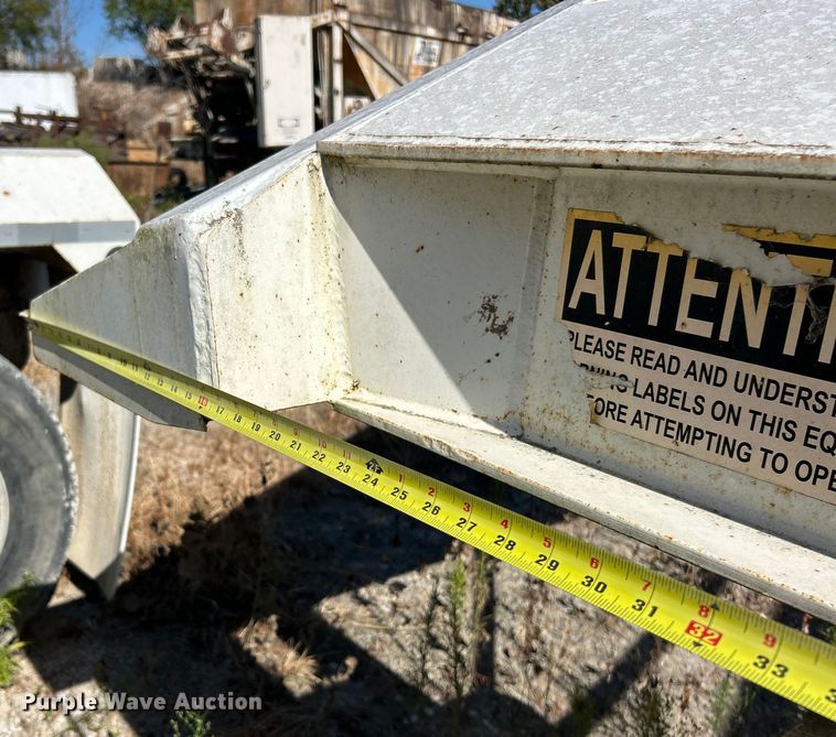 image for item ET3111 2012 Construction Trailer Specialist BDT-40 bottom dump trailer