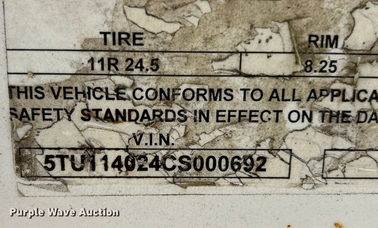 image for item ET3111 2012 Construction Trailer Specialist BDT-40 bottom dump trailer