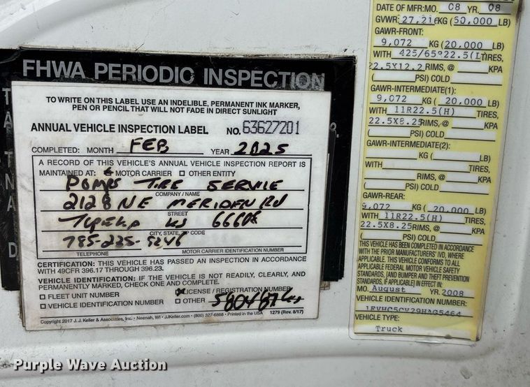 image for item ET4504 2009 Freightliner Business Class M2 rollback truck