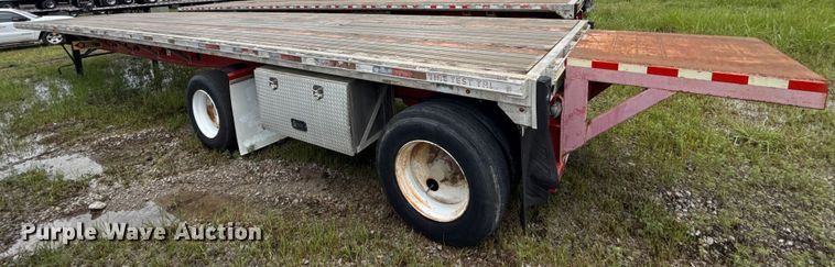 image for item EU2182 1998 Transcraft Eagle W2 flatbed trailer
