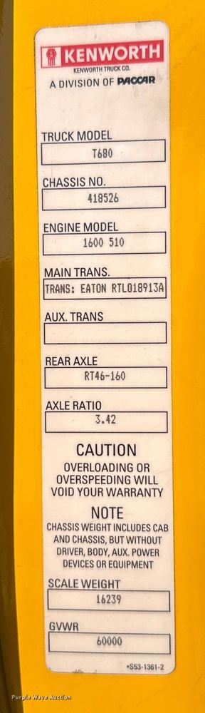 image for item EU2211 2020 Kenworth T680 semi truck