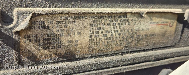 image for item EV1710 1999 Freightliner  Century Class semi truck