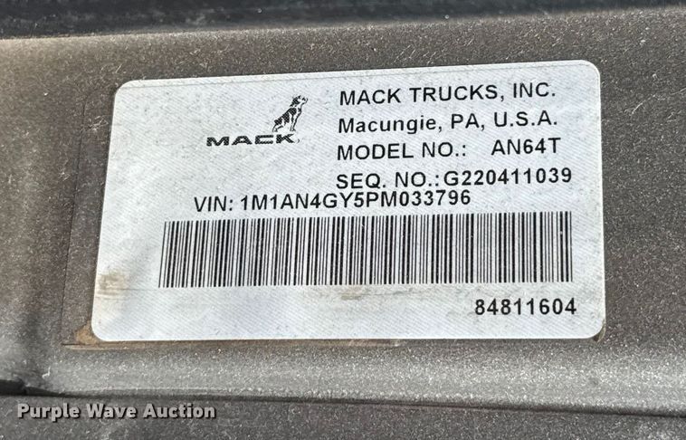 image for item GH9312 2023 Mack Anthem AN64T semi truck