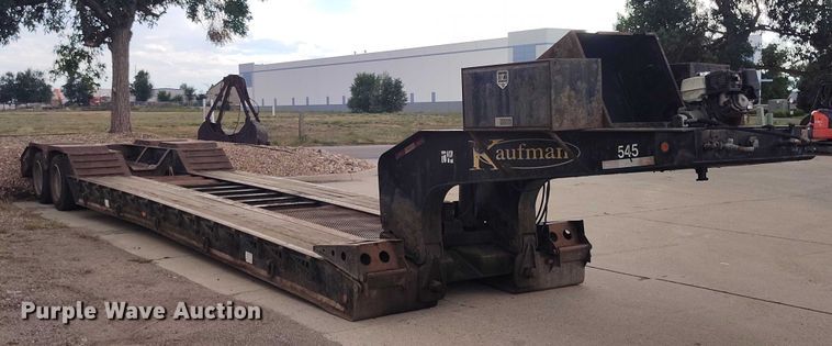 image for item IP9693 2013 Kauffman DT35  lowboy equipment trailer