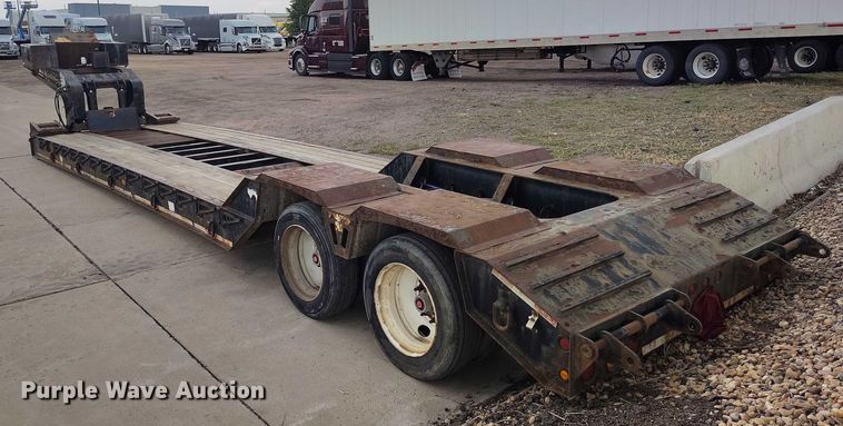 image for item IP9693 2013 Kauffman DT35  lowboy equipment trailer