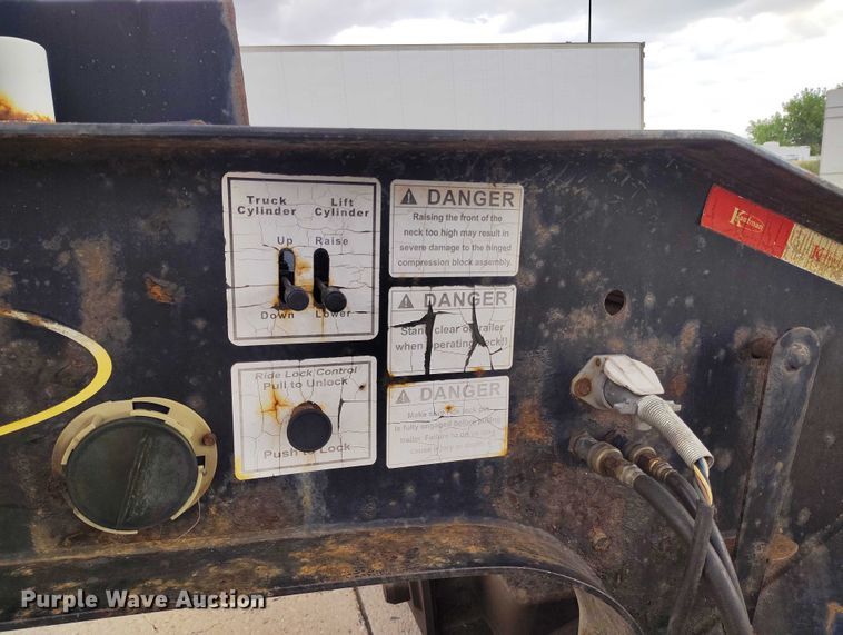 image for item IP9693 2013 Kauffman DT35  lowboy equipment trailer