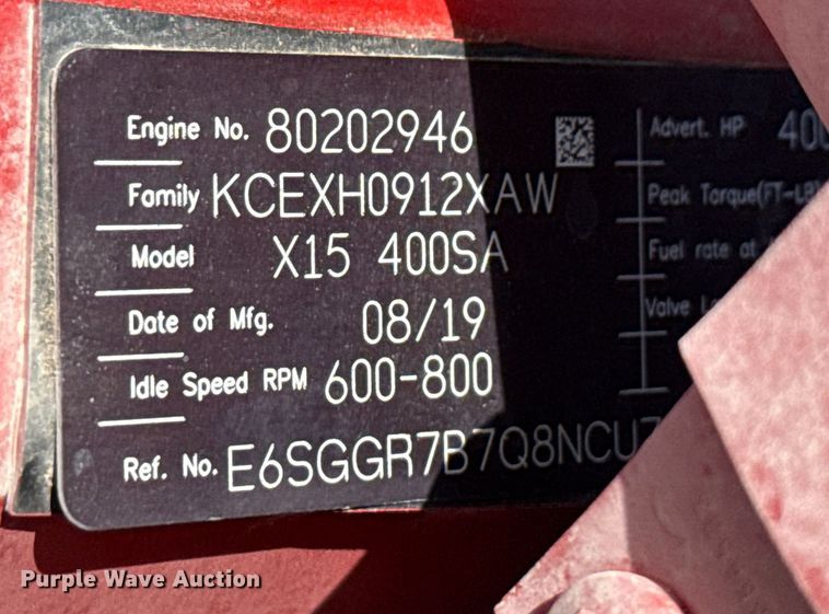 image for item YA0977 2020 Kenworth T680 semi truck