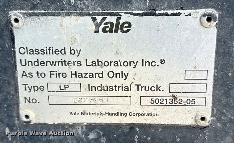 image for item DJ7787 2004 Yale GLC050RGNUAE084 forklift