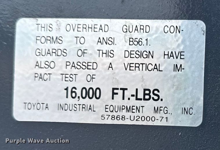 image for item DJ7788 1999 Toyota 42-6FGCU25 forklift