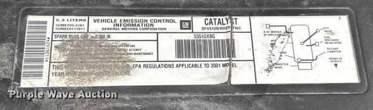 image for item DO2235 2001 Chevrolet Silverado 1500 Ext. Cab pickup truck