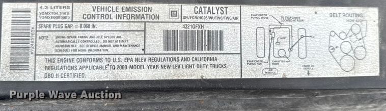 image for item DO2237 2000 Chevrolet Blazer LS SUV