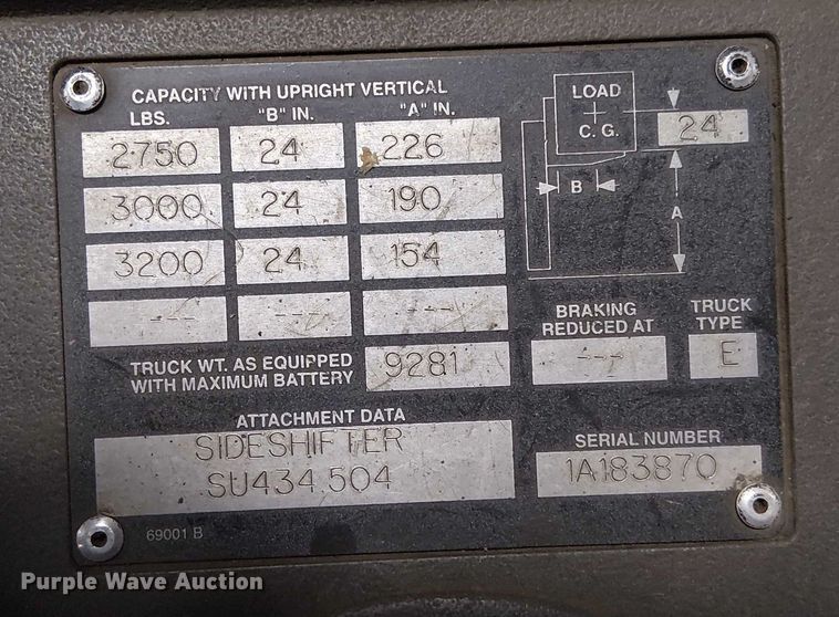 image for item DT6299 crown RC302C-35 forklift
