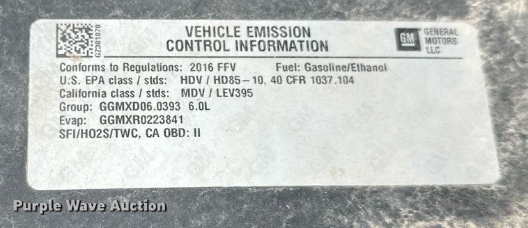 image for item DT6336 2016 Chevrolet Silverado 2500HD LT Double Cab pickup truck