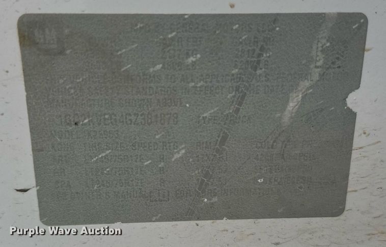 image for item DT6336 2016 Chevrolet Silverado 2500HD LT Double Cab pickup truck