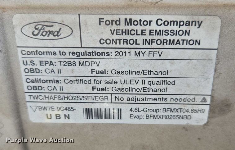 image for item DU2511 2011 Ford E250 van