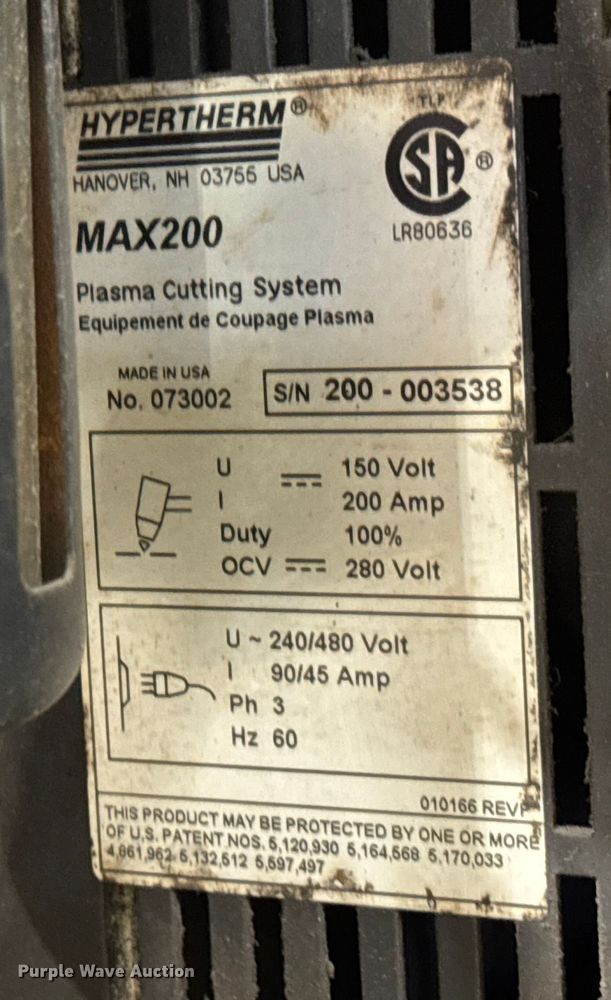 image for item DW6608 Koike FM512 plasma cutting table