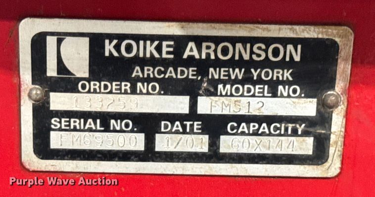 image for item DW6608 Koike FM512 plasma cutting table