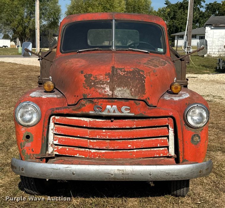 image for item DW6619 1951 GMC flatbed pickup truck