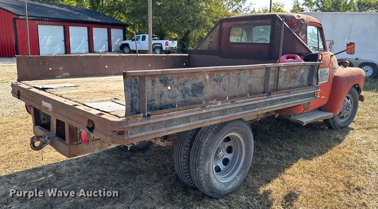 image for item DW6619 1951 GMC flatbed pickup truck