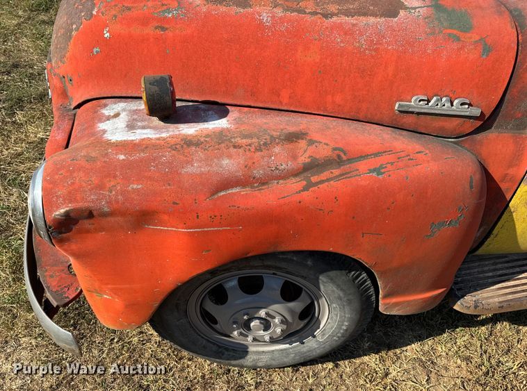 image for item DW6619 1951 GMC flatbed pickup truck