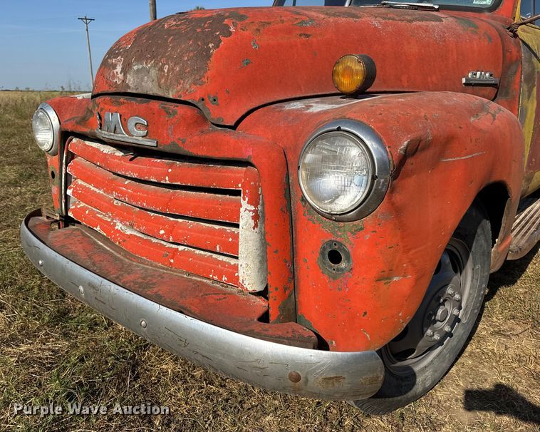 image for item DW6619 1951 GMC flatbed pickup truck