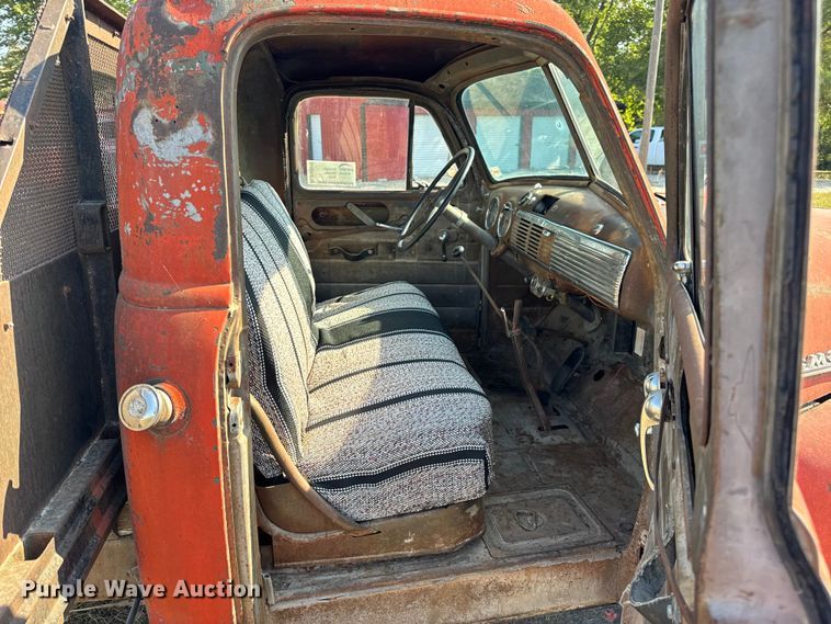 image for item DW6619 1951 GMC flatbed pickup truck