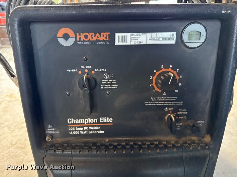 image for item DX5752 2020 Hobart Champion Elite 225 welder/generator
