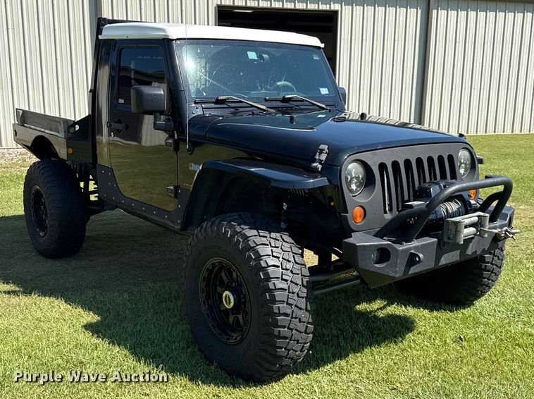 image for item DX5757 2007 Jeep Wrangler flatbed pickup truck