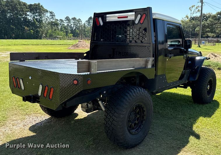 image for item DX5757 2007 Jeep Wrangler flatbed pickup truck