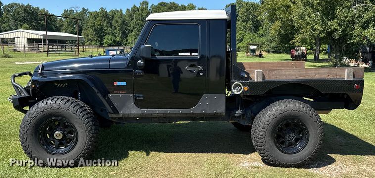 image for item DX5757 2007 Jeep Wrangler flatbed pickup truck