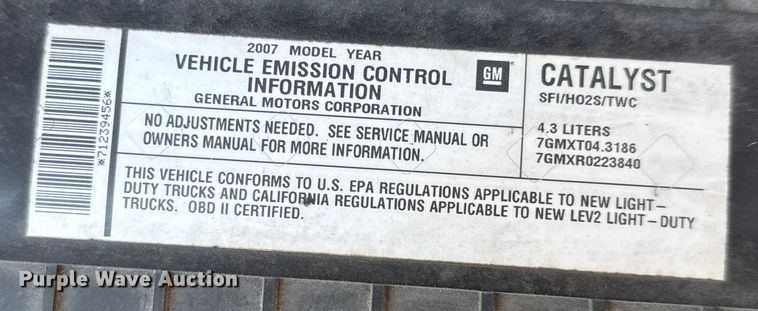 image for item DX5758 2007 Chevrolet Express 1500 van