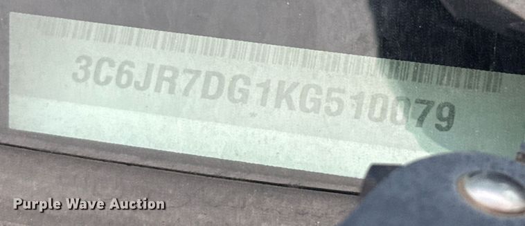 image for item DX5760 2019 RAM 1500 pickup truck