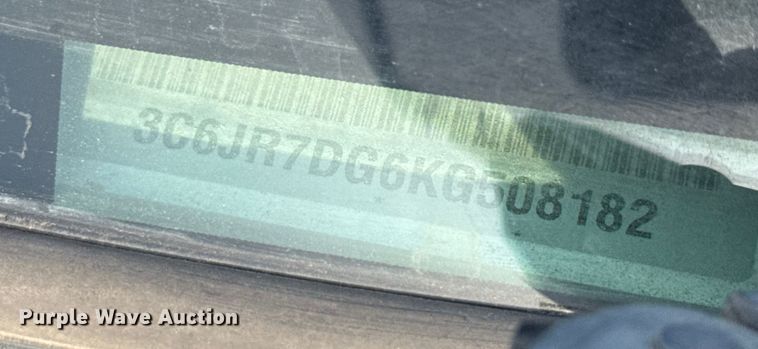 image for item DX5761 2019 RAM 1500 pickup truck