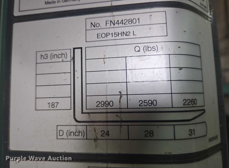image for item DY1139 Mitsubishi EOP15HN2 order picker