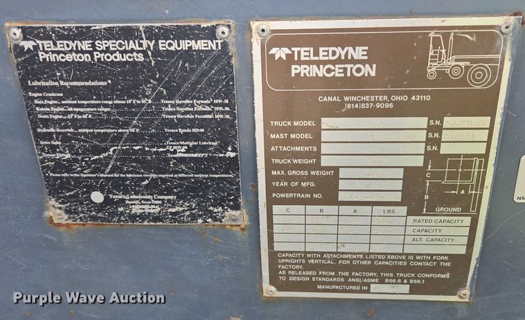 image for item DY1140 1998 Princeton D50 forklift