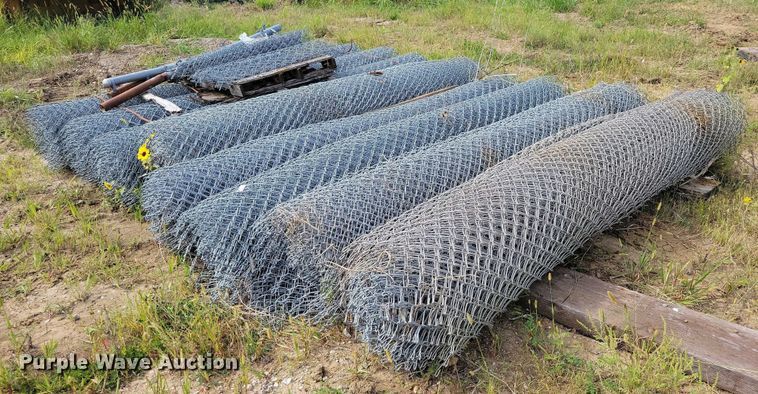 image for item DZ6491 (8) rolls of 10' W chain link fence