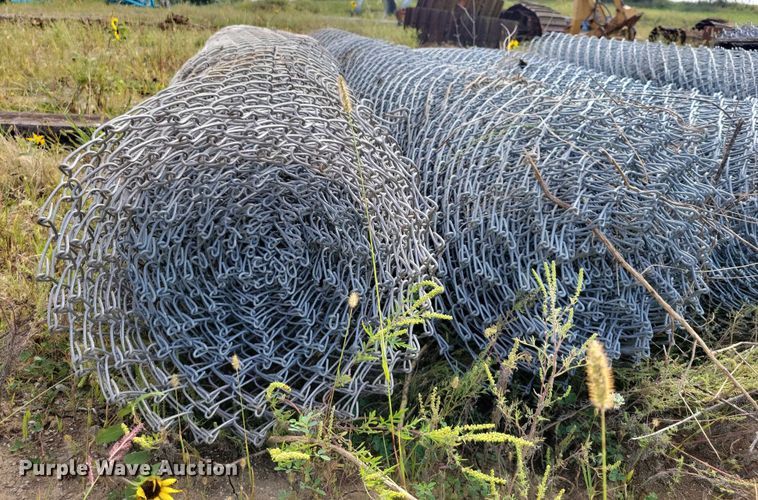 image for item DZ6491 (8) rolls of 10' W chain link fence