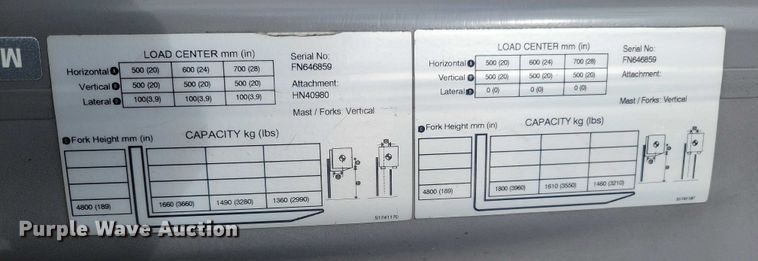 image for item DZ6501 2021 Jungheinrich forklift