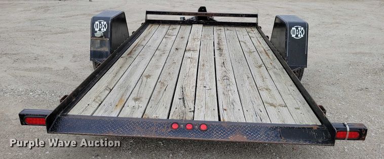 image for item DZ6537 2007 D and K tilt deck utility trailer