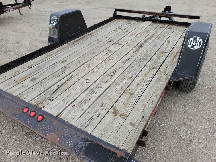 image for item DZ6537 2007 D and K tilt deck utility trailer