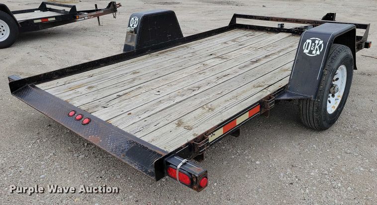 image for item DZ6537 2007 D and K tilt deck utility trailer